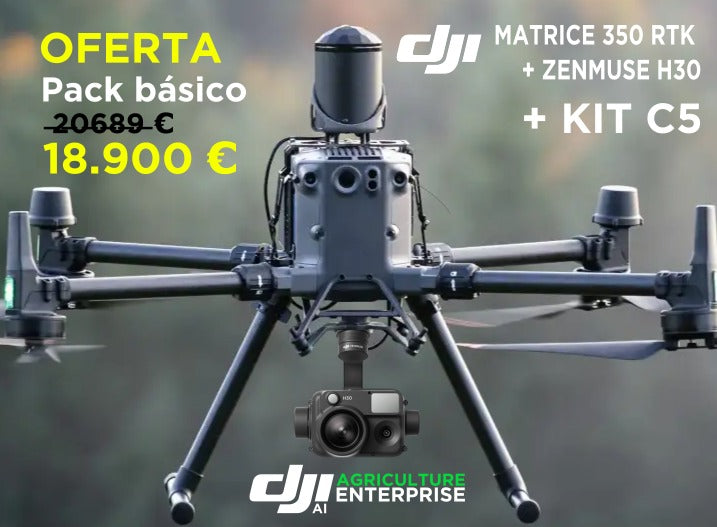 Combo DJI MATRICE 350 RTK + H30 y KIT C5 KRONOS MATRICE 350 RTK + ITD